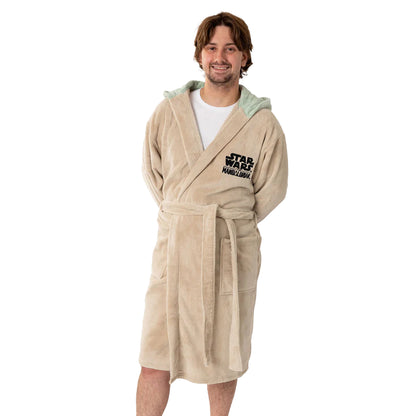 Brown - Lifestyle - Star Wars Unisex Adult Mandalorian Hooded Robe