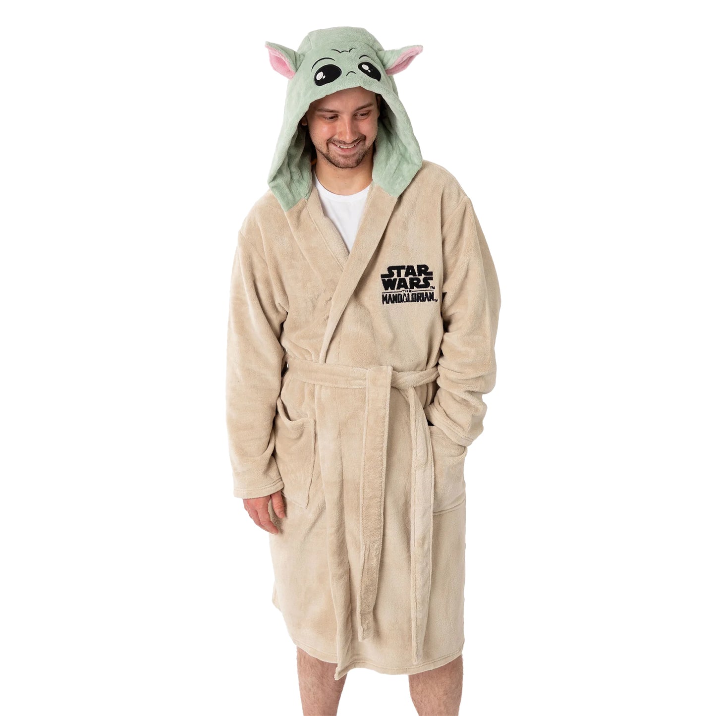 Brown - Front - Star Wars Unisex Adult Mandalorian Hooded Robe