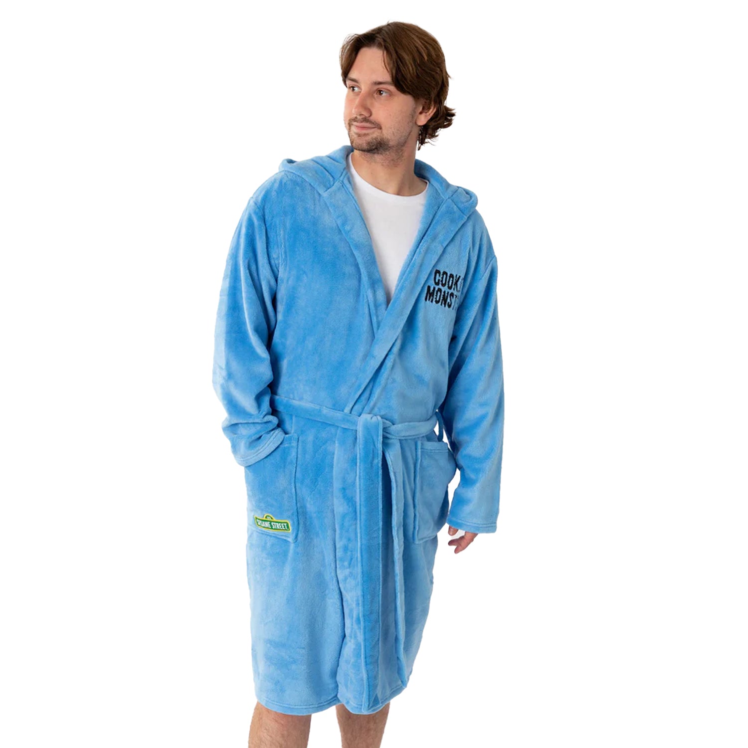 Blue - Lifestyle - Sesame Street Unisex Adult Hooded Robe