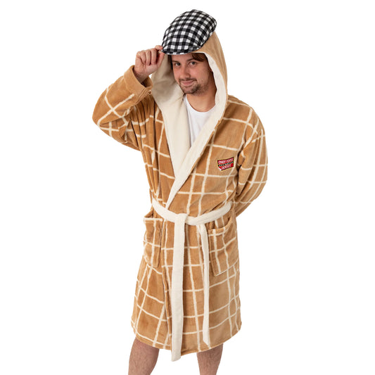 Beige - Front - Only Fools And Horses Mens Hooded Robe