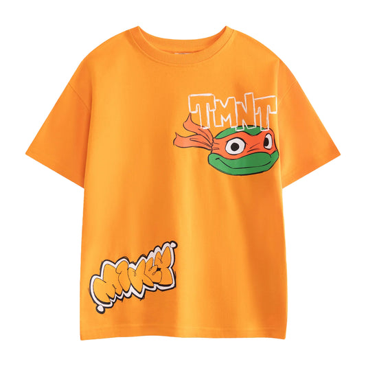 Orange - Front - Teenage Mutant Ninja Turtles Boys Michelangelo Short-Sleeved T-Shirt