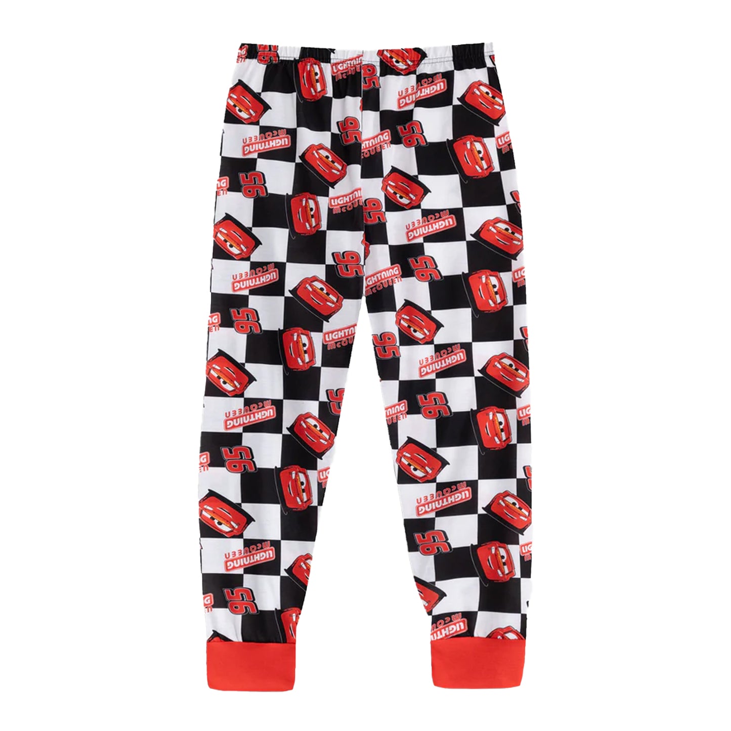 Red - Side - Cars Boys Lightning McQueen Long-Sleeved Long Pyjama Set