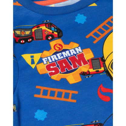 Blue - Lifestyle - Fireman Sam Boys Character Long-Sleeved Long Pyjama Set