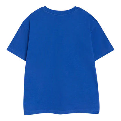 Blue - Back - Chelsea FC Boys Crest Short-Sleeved Long Pyjama Set