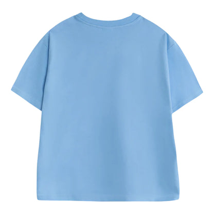 Light Blue-Blue - Back - Manchester City FC Boys Crest Short-Sleeved Long Pyjama Set