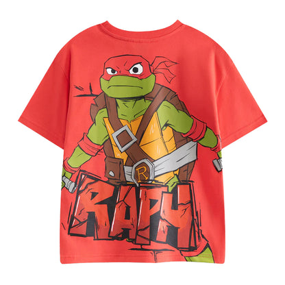 Red - Back - Teenage Mutant Ninja Turtles Boys Raphael T-Shirt