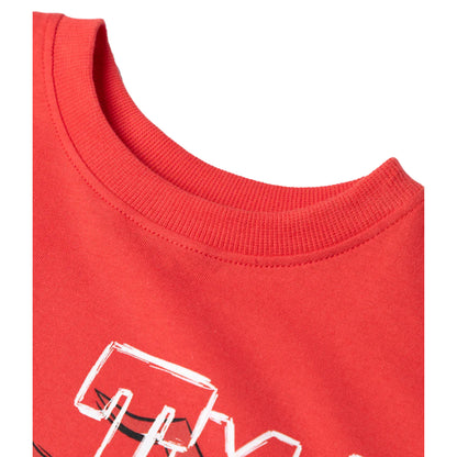 Red - Side - Teenage Mutant Ninja Turtles Boys Raphael T-Shirt