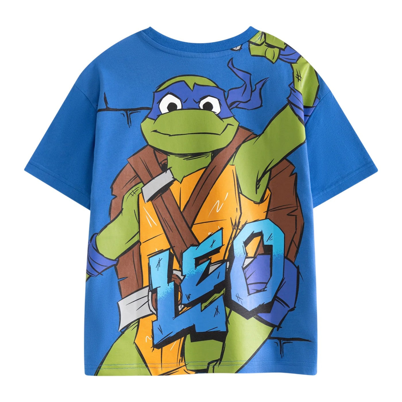 Blue - Back - Teenage Mutant Ninja Turtles Boys Leonardo Short-Sleeved T-Shirt
