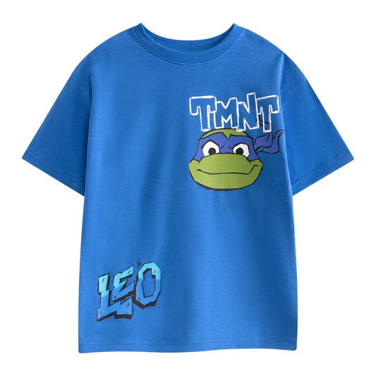 Blue - Front - Teenage Mutant Ninja Turtles Boys Leonardo Short-Sleeved T-Shirt