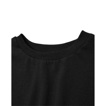 Black Solid - Side - Minecraft Boys Creeper Photograph T-Shirt