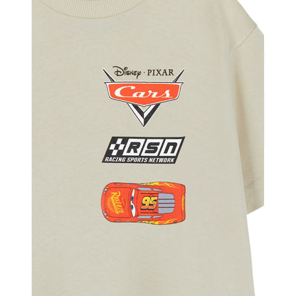 Beige - Pack Shot - Cars Boys Lightning McQueen T-Shirt