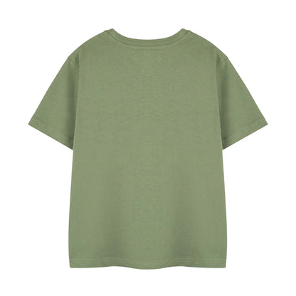 Khaki Green - Back - The Incredible Hulk Boys Short-Sleeved T-Shirt