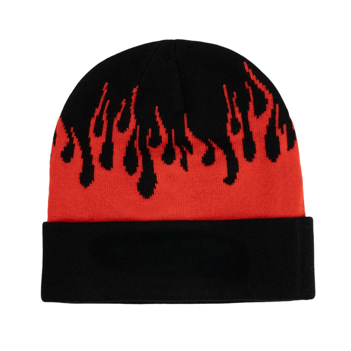 Black - Back - Hot Wheels Unisex Adult Flames Beanie