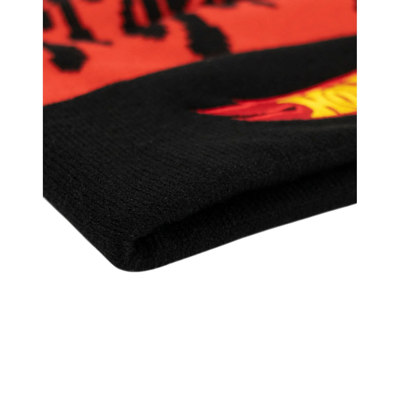 Black - Close up - Hot Wheels Unisex Adult Flames Beanie