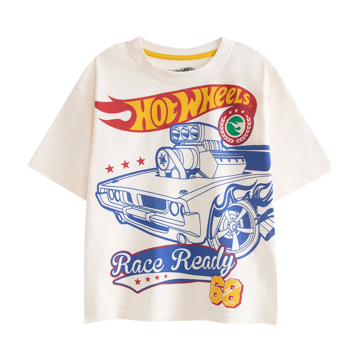 Multicoloured - Lifestyle - Hot Wheels Boys Retro Badge Short-Sleeved Short Pyjama Set (Pack of 2)
