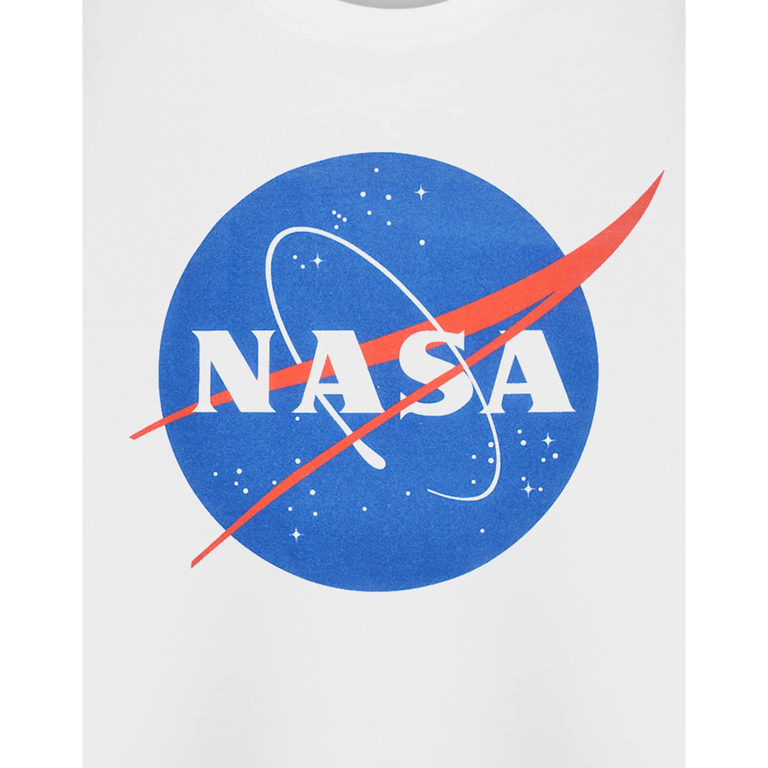 White - Side - NASA Unisex Adult Classic Logo Short-Sleeved T-Shirt