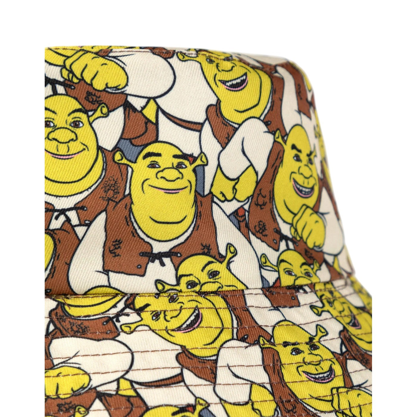 Multicoloured - Side - Shrek Mens Donkey Reversible Bucket Hat