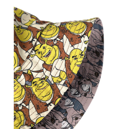 Multicoloured - Pack Shot - Shrek Mens Donkey Reversible Bucket Hat
