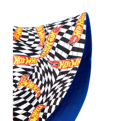 Multicoloured - Pack Shot - Hot Wheels Mens Checkerboard Logo Reversible Bucket Hat