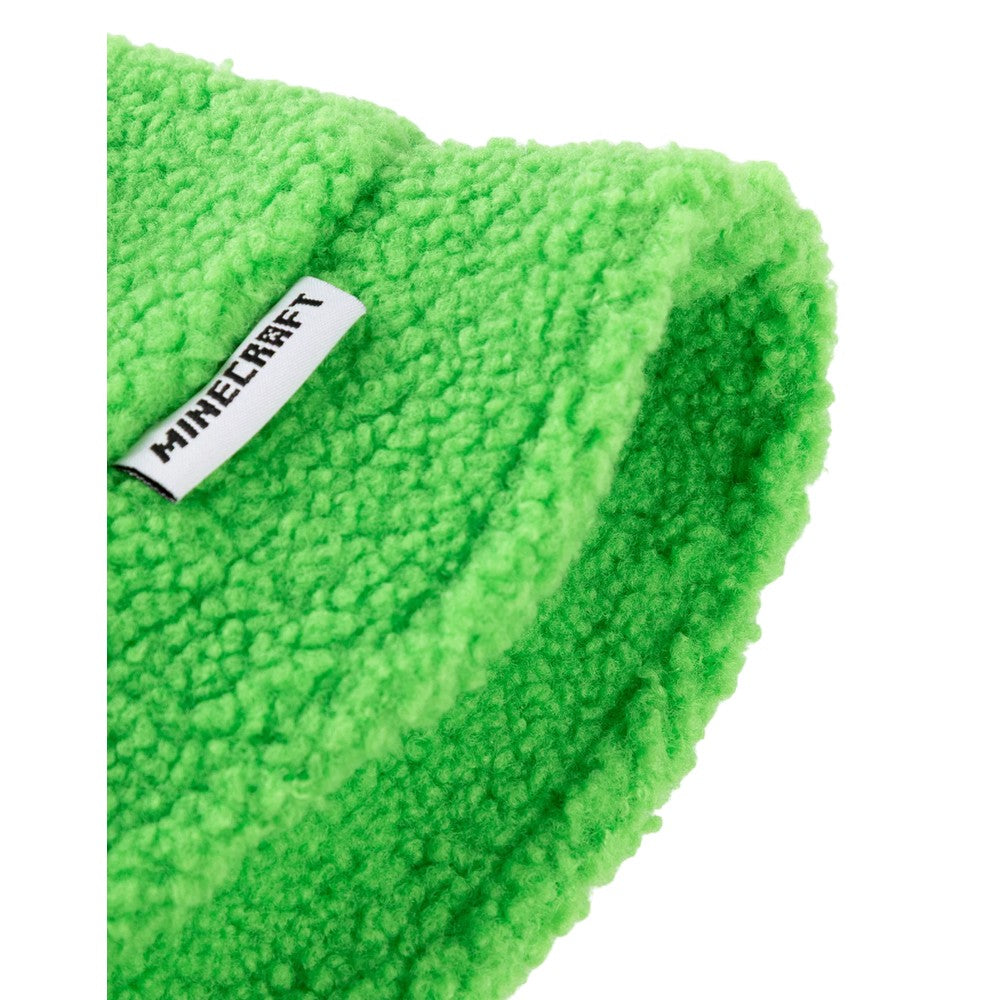 Green - Close up - Minecraft Boys Character Reversible Bucket Hat