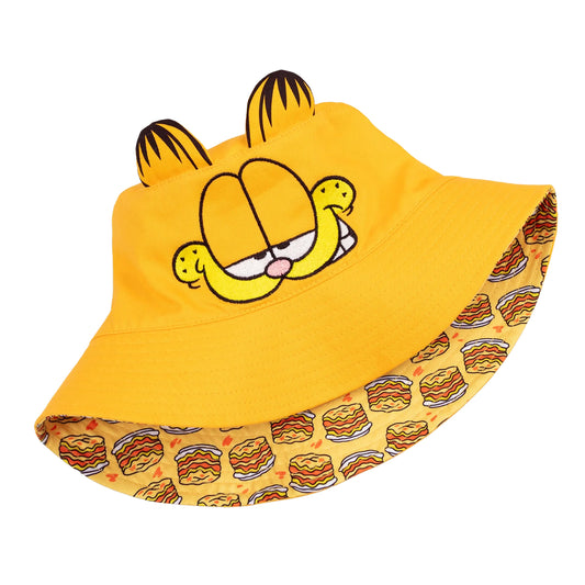 Orange - Front - Garfield Unisex Adult Lasagne Bucket Hat