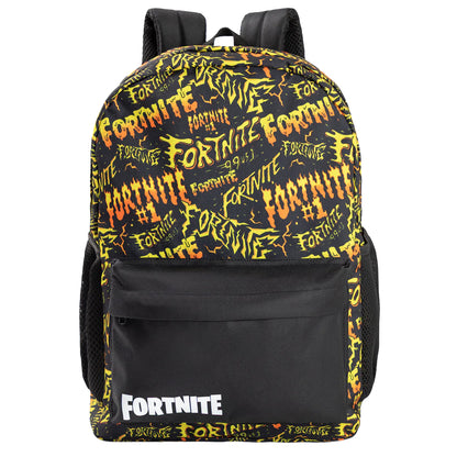 Black - Front - Fortnite Childrens-Kids Logo Backpack