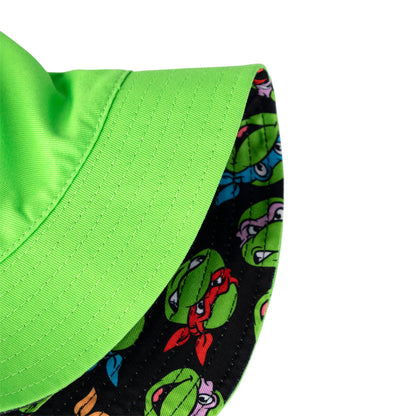 Green - Lifestyle - Teenage Mutant Ninja Turtles Boys Faces Reversible Bucket Hat