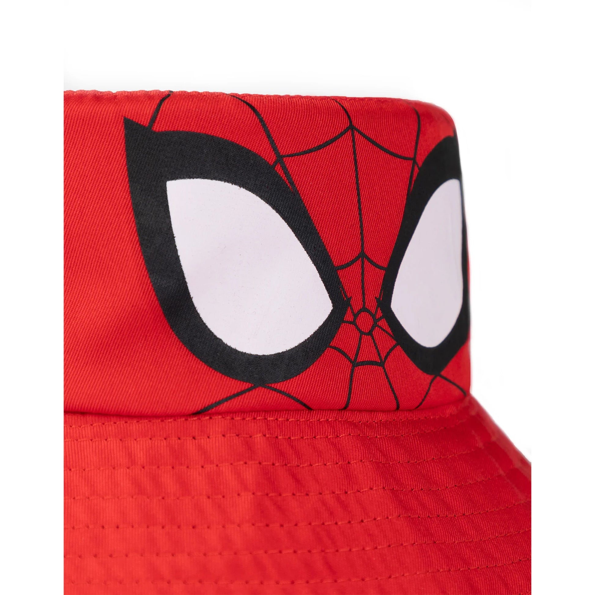 Red-Black - Side - Spider-Man Boys Reversible Bucket Hat