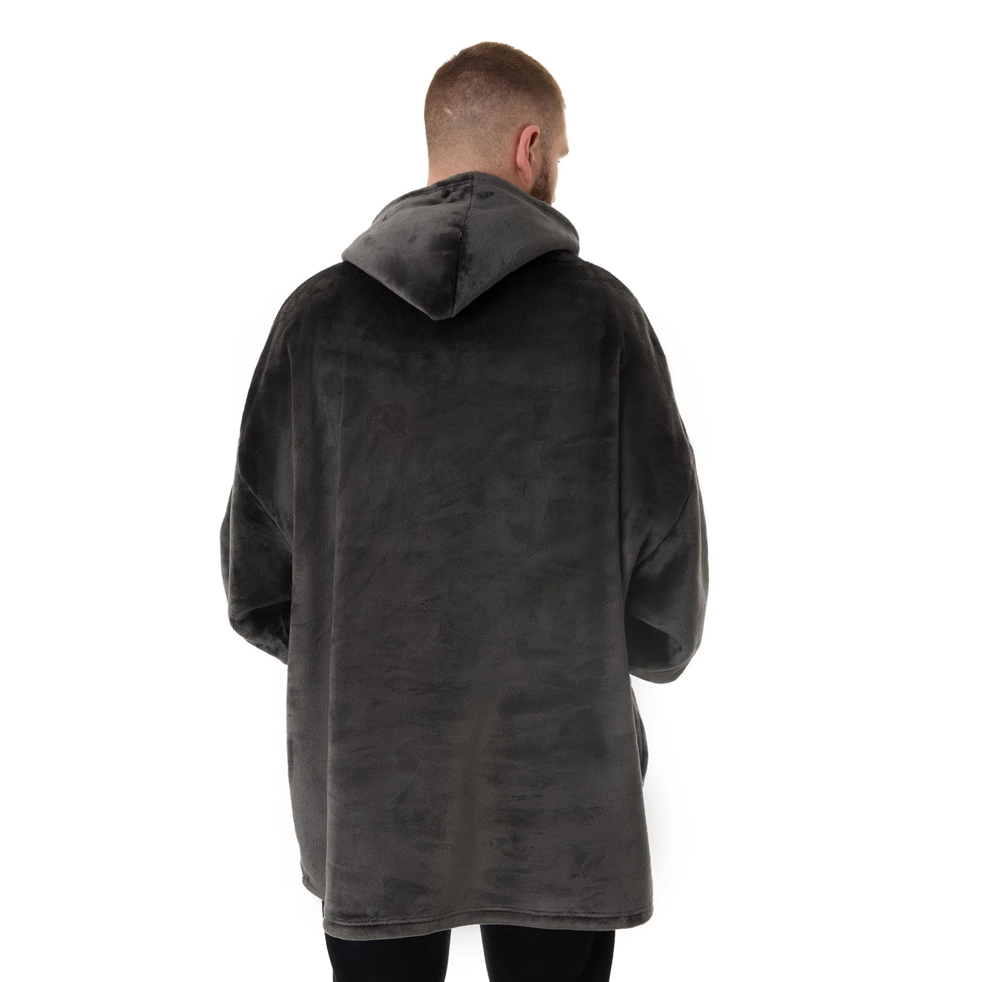 Black - Back - The Simpsons Mens Homer Simpson Blanket Hoodie