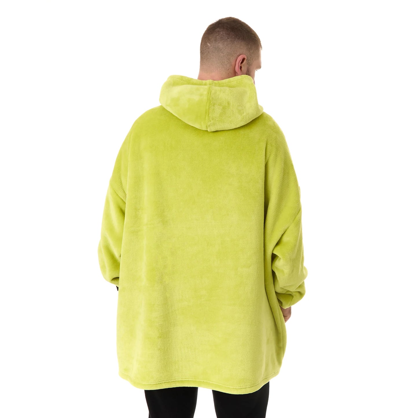 Green - Back - Shrek Unisex Adult Face Blanket Hoodie