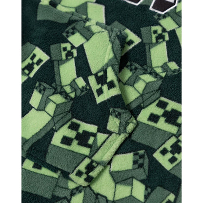 Green - Lifestyle - Minecraft Boys Creeper Blanket Hoodie