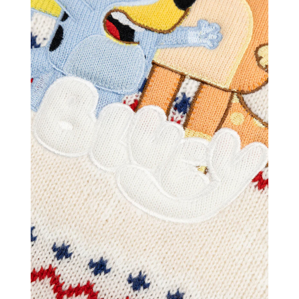 Beige - Lifestyle - Bluey Childrens-Kids Family Christmas Jumper