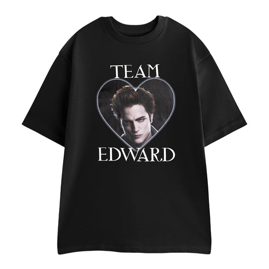 Black - Front - Twilight Womens-Ladies Team Edward Short-Sleeved T-Shirt