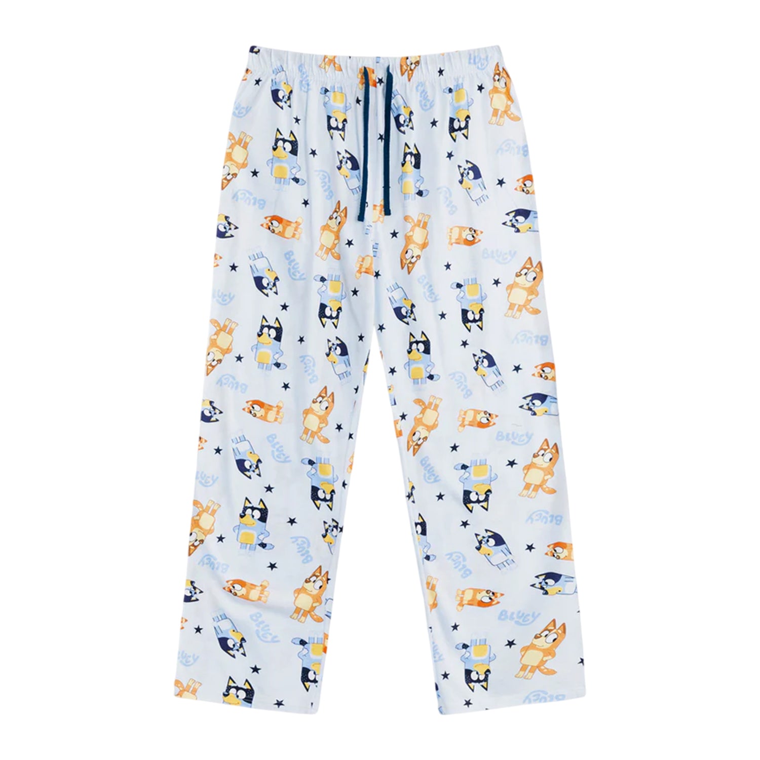 Multicoloured - Side - Bluey Mens Family Long Pyjama Set