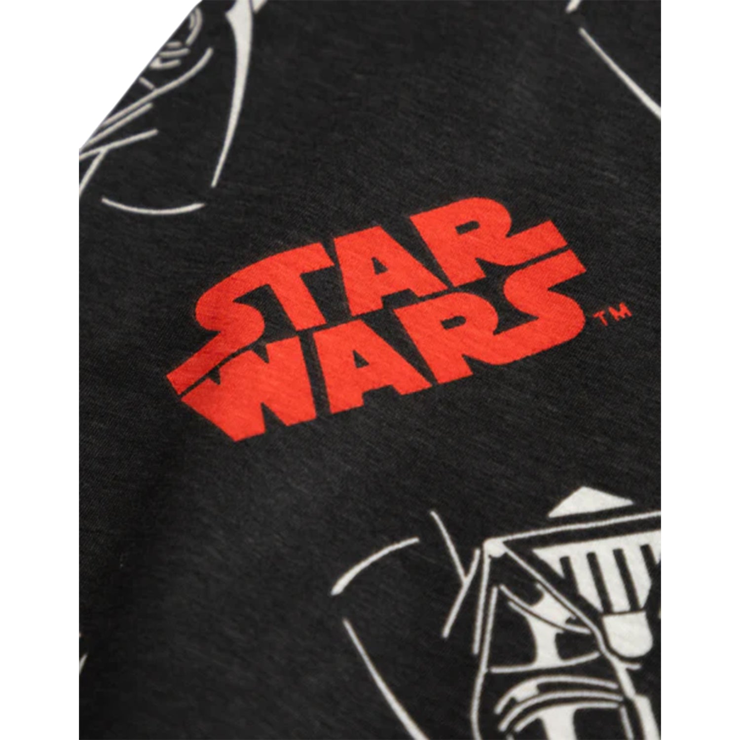 Black - Lifestyle - Star Wars Mens Darth Vader Short-Sleeved Long Pyjama Set