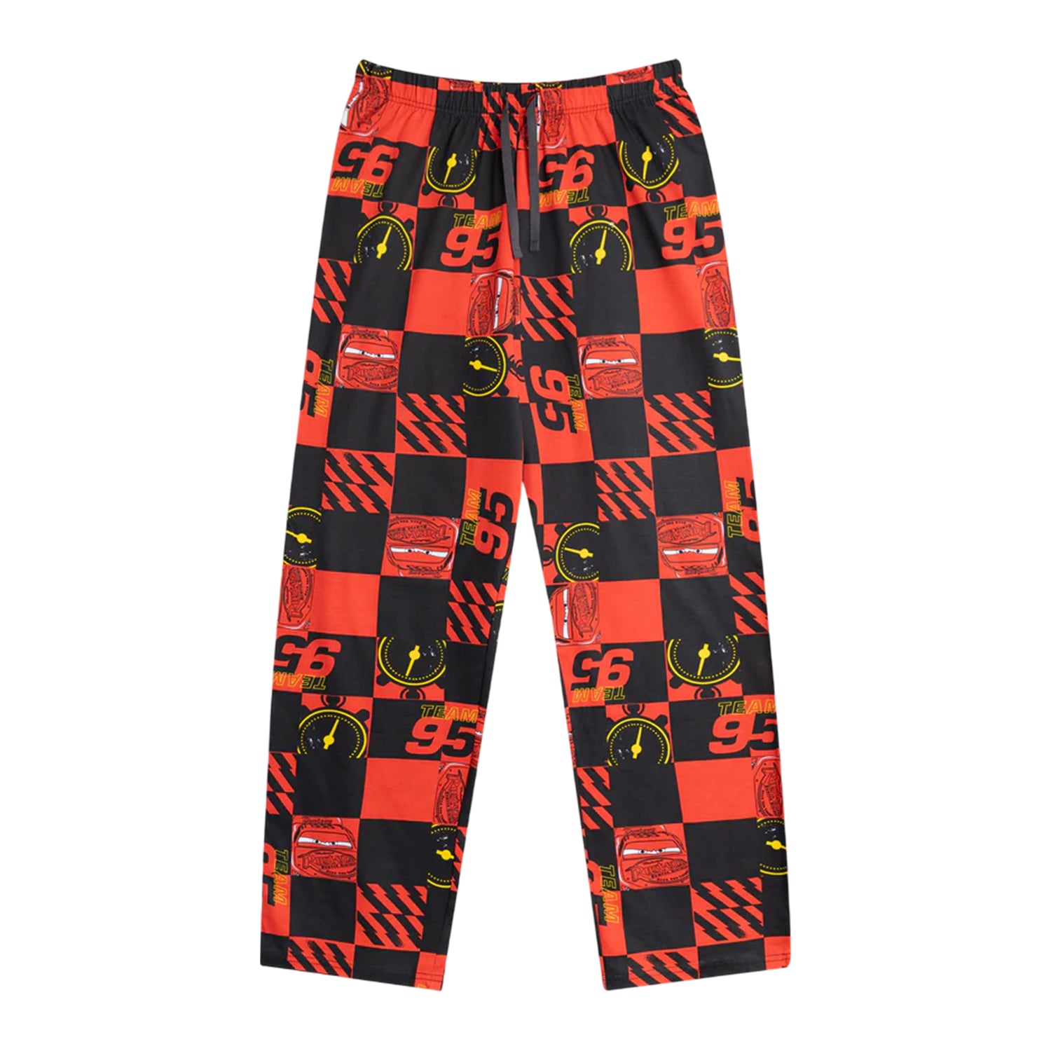 Multicoloured - Side - Cars Mens Lightning McQueen Short-Sleeved Long Pyjama Set