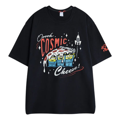Black - Back - Toy Story Mens Ooooh, Cosmic Cheese Short-Sleeved Long Pyjama Set