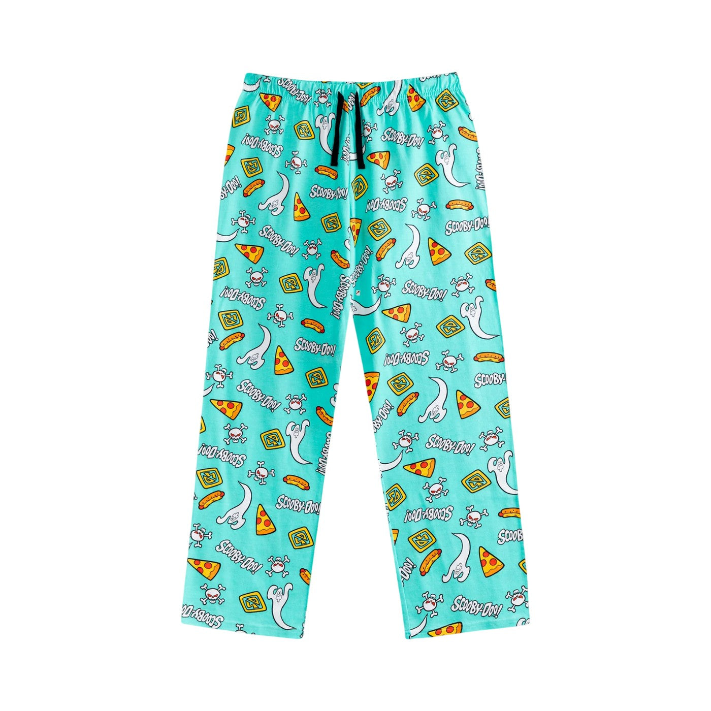 Black-Blue - Lifestyle - Scooby Doo Mens Character Short-Sleeved Long Pyjama Set