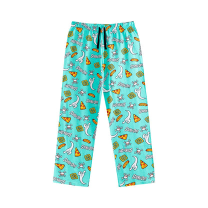 Black-Blue - Lifestyle - Scooby Doo Mens Character Short-Sleeved Long Pyjama Set