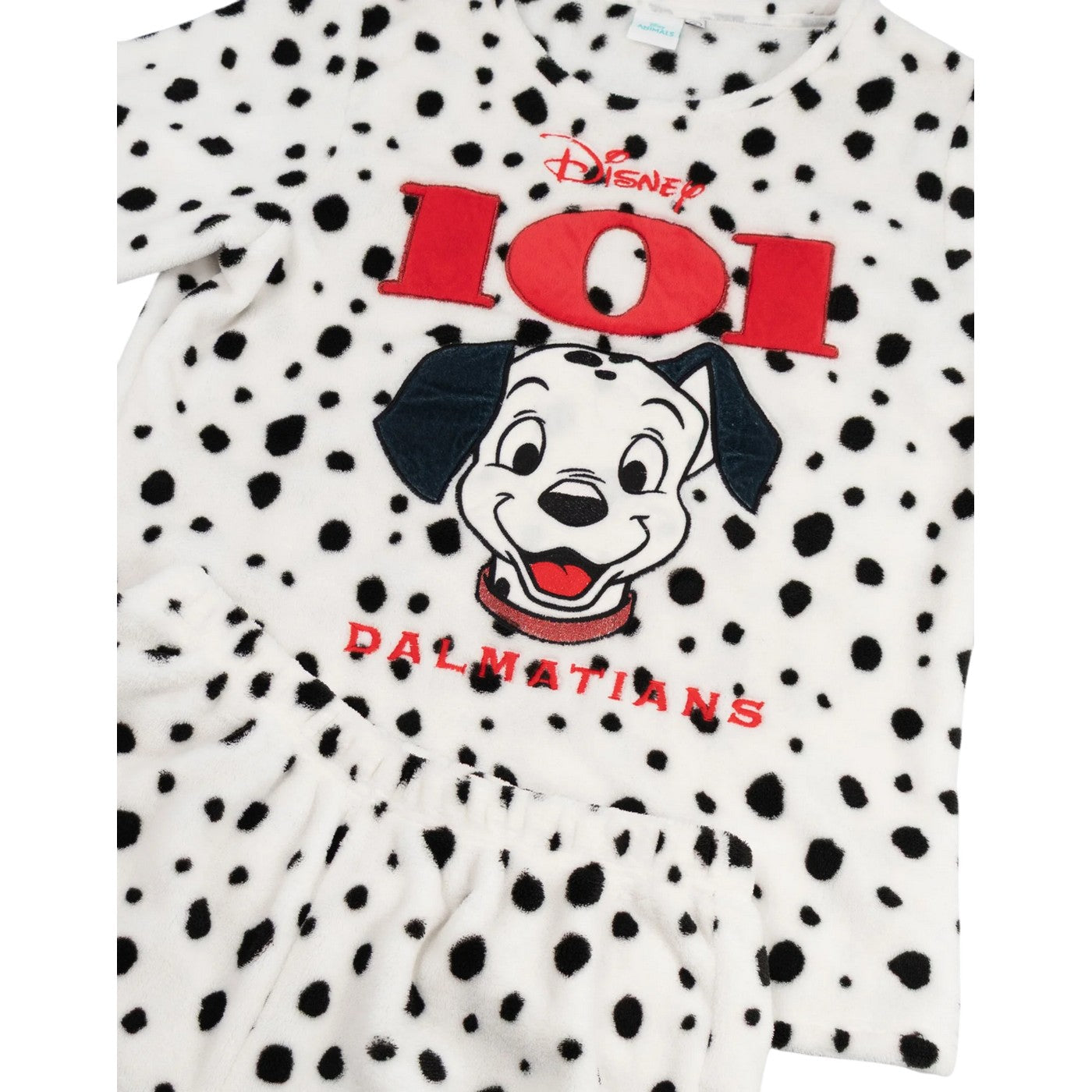 White-Black - Lifestyle - 101 Dalmatians Womens-Ladies Pongo Long Pyjama Set