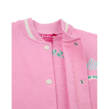 Pink - Side - Barbie Girls Dream Team Varsity Jacket