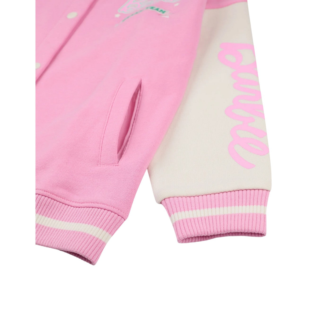 Pink - Close up - Barbie Girls Dream Team Varsity Jacket