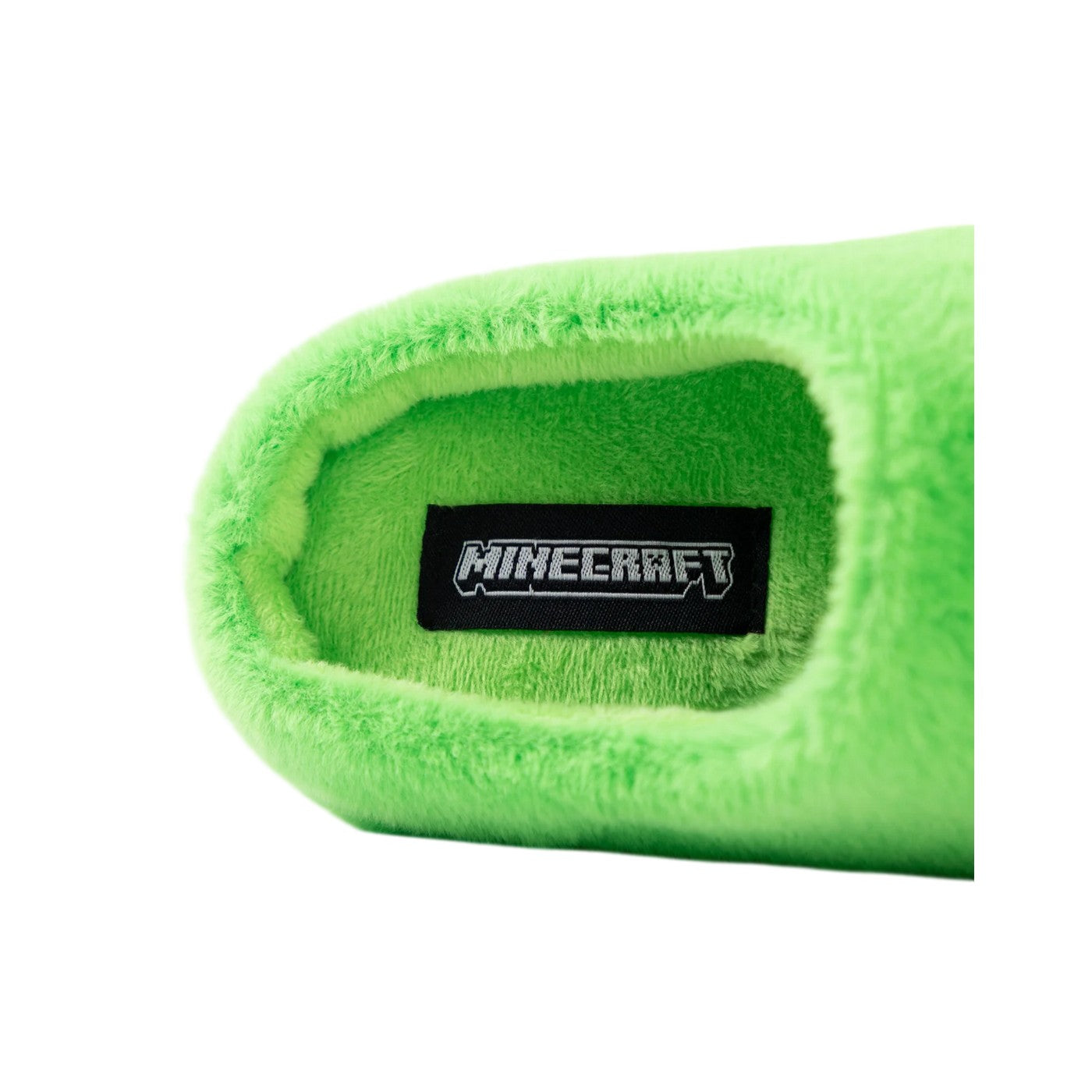 Green-Grey - Pack Shot - Minecraft Boys Creeper Printed Slippers