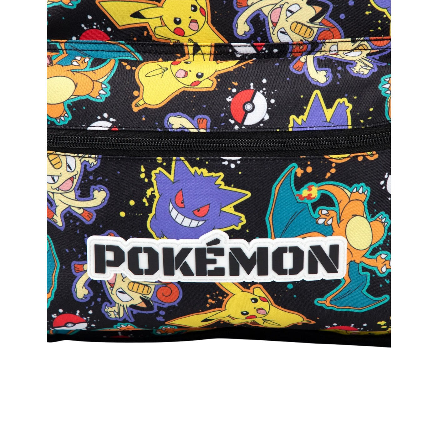 Black - Side - Pokemon Childrens-Kids Character All-Over Print Backpack