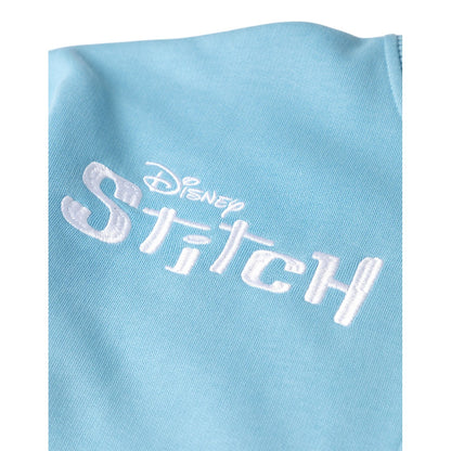 Blue - Side - Lilo & Stitch Girls Embroidered Logo Varsity Jacket