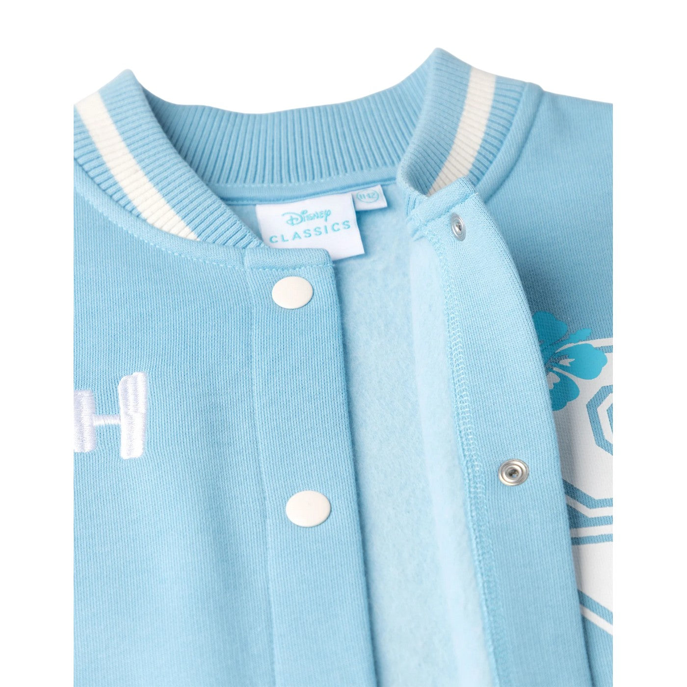 Blue - Lifestyle - Lilo & Stitch Girls Embroidered Logo Varsity Jacket