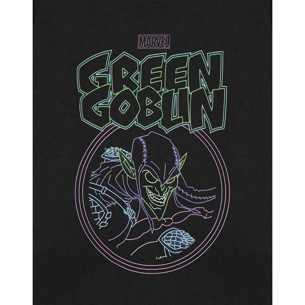 Black - Pack Shot - Marvel Mens Green Goblin Short-Sleeved T-Shirt