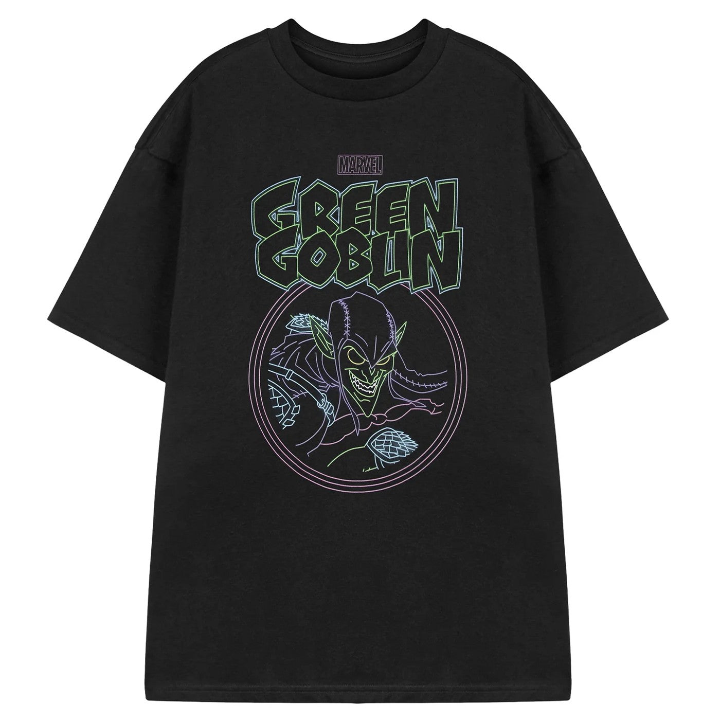 Black - Front - Marvel Mens Green Goblin Short-Sleeved T-Shirt