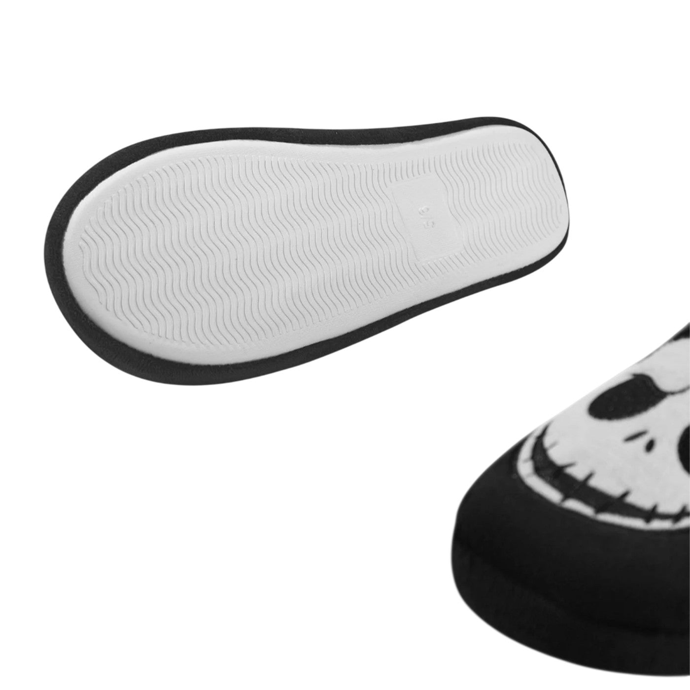 Black - Side - The Nightmare Before Christmas Unisex Adult Jack Skellington Slippers