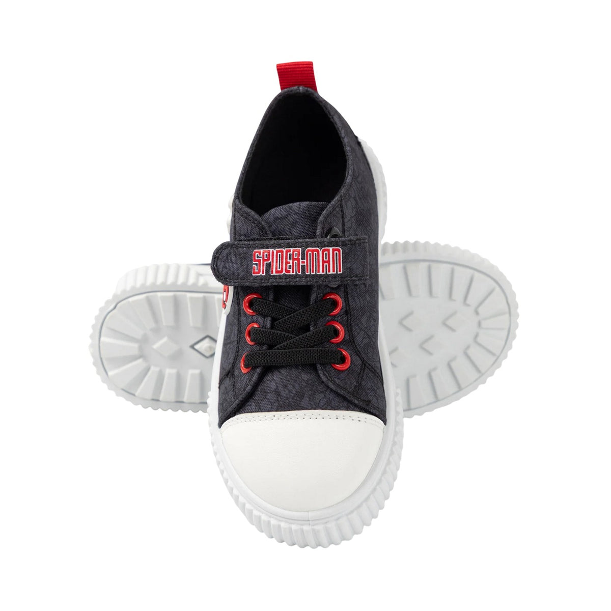 Blue - Close up - Spider-Man Boys Face Touch Fastening Trainers
